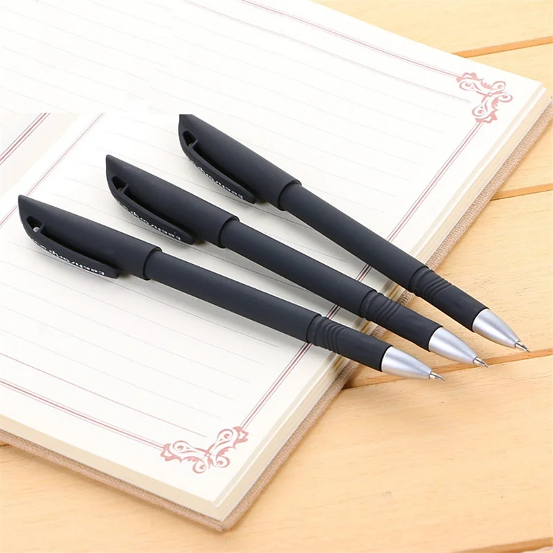 

10 шт./лот Симпатичные качественные гелевые ручки для школы 2021 канцелярские принадлежности офисные черные стержни карандаши для письма бесп...