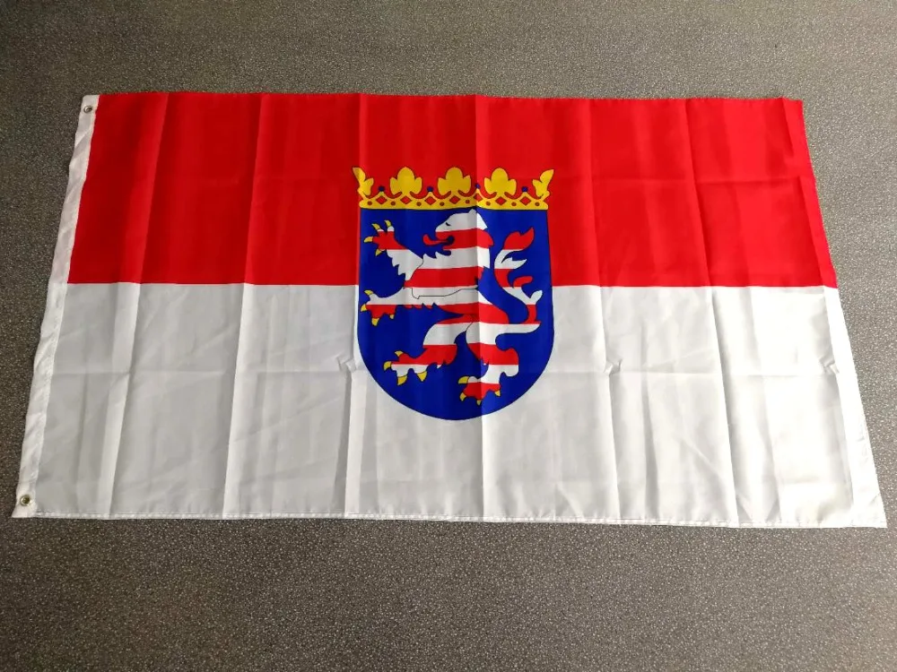 Флаг Гессе штата Германии 90x150 см|Флаги баннеры и аксессуары| |
