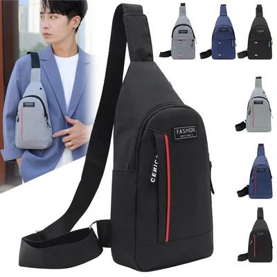 

Fashion Men Women Chest Bags Solid Multi-pocket Crossbody Bag Oxford Shoulder Waist Pack Multi-function Travel Outdoor Package