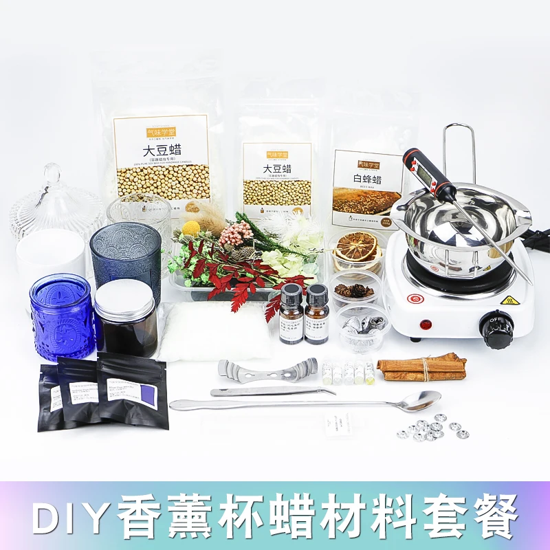 

Handmade Soy Wax Candle Sets Making Kit Supplies Mold Fragrance Oil Diy Romantic Candle Sets Nordic Kaarsen Home Decor BE50CS