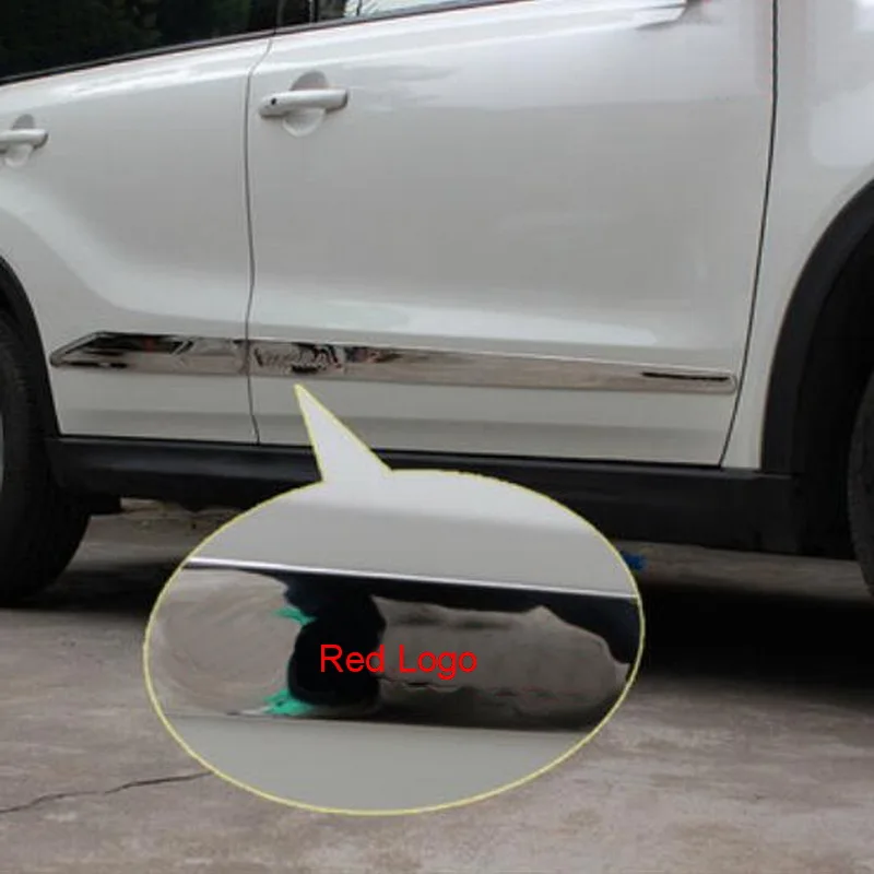 Tonlinker наклейка на корпус автомобиля дверь Противоскользящий чехол s для SUZUKI Vitara 2016 Стайлинг 4 шт. из - Фото №1