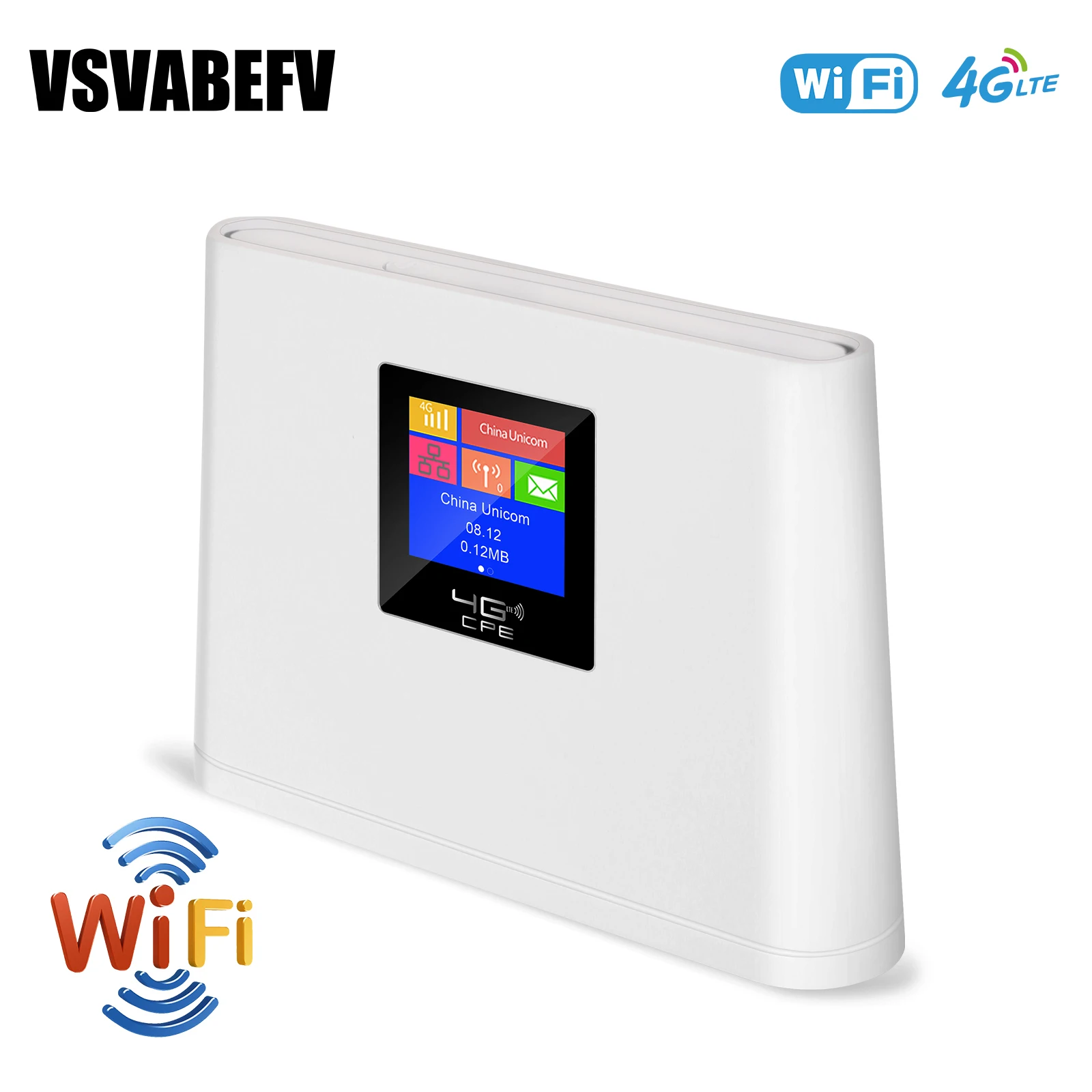 VSVABEFV 4G LTE WIFI маршрутизатор разблокирован 150Mbps 3G/4G Крытый беспроводной маршрутизатор с портом WAN/LAN слотом для sim-карты hotspot роутер