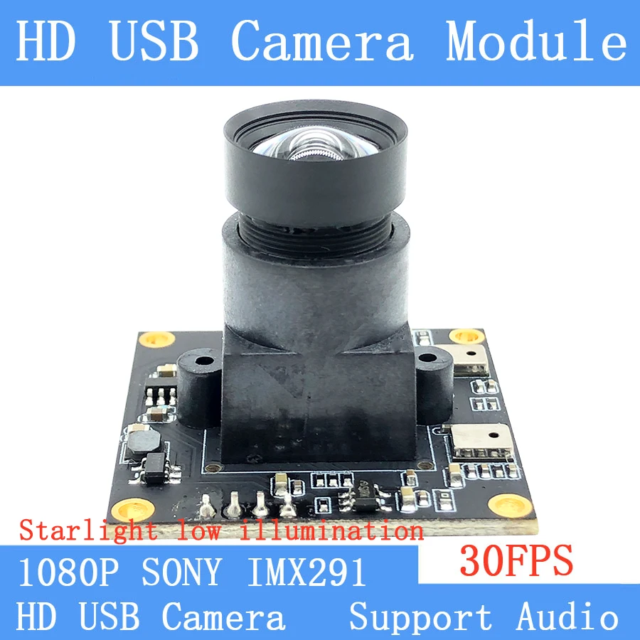 HD без искажений Звездный светильник с низким освещением Sony IMX291 2MP Full 1080P Веб