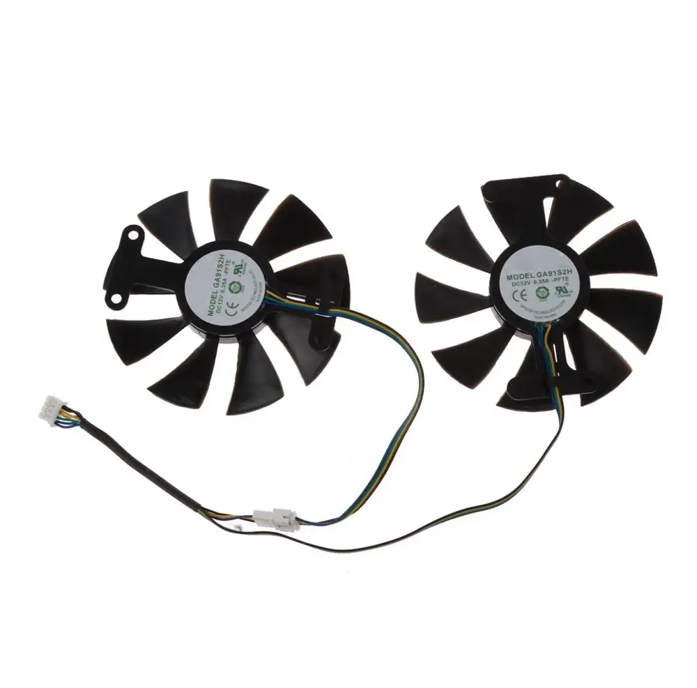 Вентилятор охлаждения для видеокарты Zotac GTX 1060 GTX950 1050Ti сменный кулер 85 мм GA91S2H DC 12 В