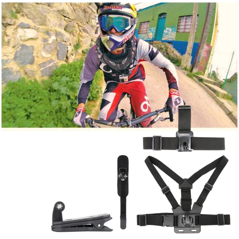 Крепление для камеры нагрудный ремень велосипедный автомобильный рюкзак зажим