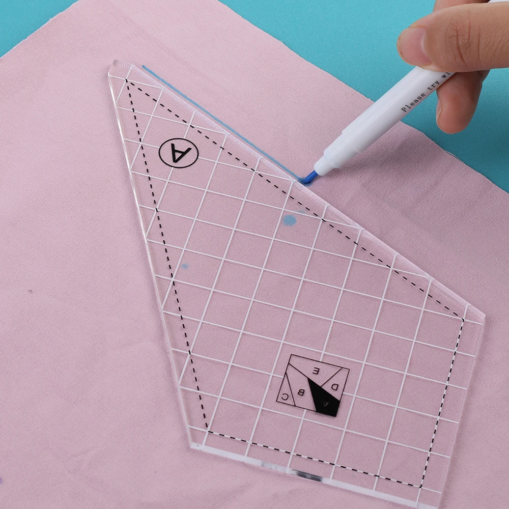 5Pcs Acrylic Quilting Templates Sewing Machine Ruler Arts Crafts Patchwork DIY Fabric Cutting Tools | Дом и сад