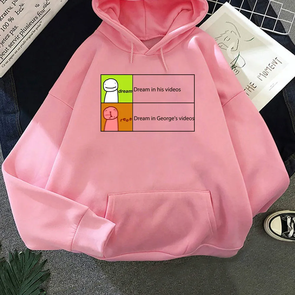 Dream Wastaken Hoodie Women/Men Carton Smile Unisex Tracksuit Sweatshirts Harajuku Streetshirts Oversized Kawaii Casual Hoody