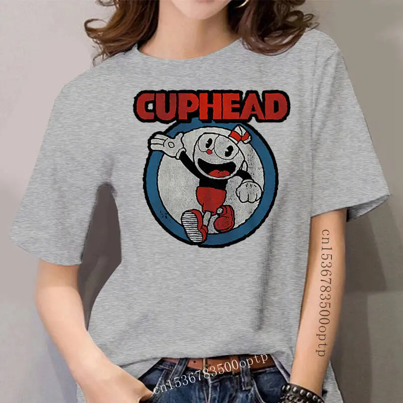 

Женская Винтажная Футболка Cuphead (1)