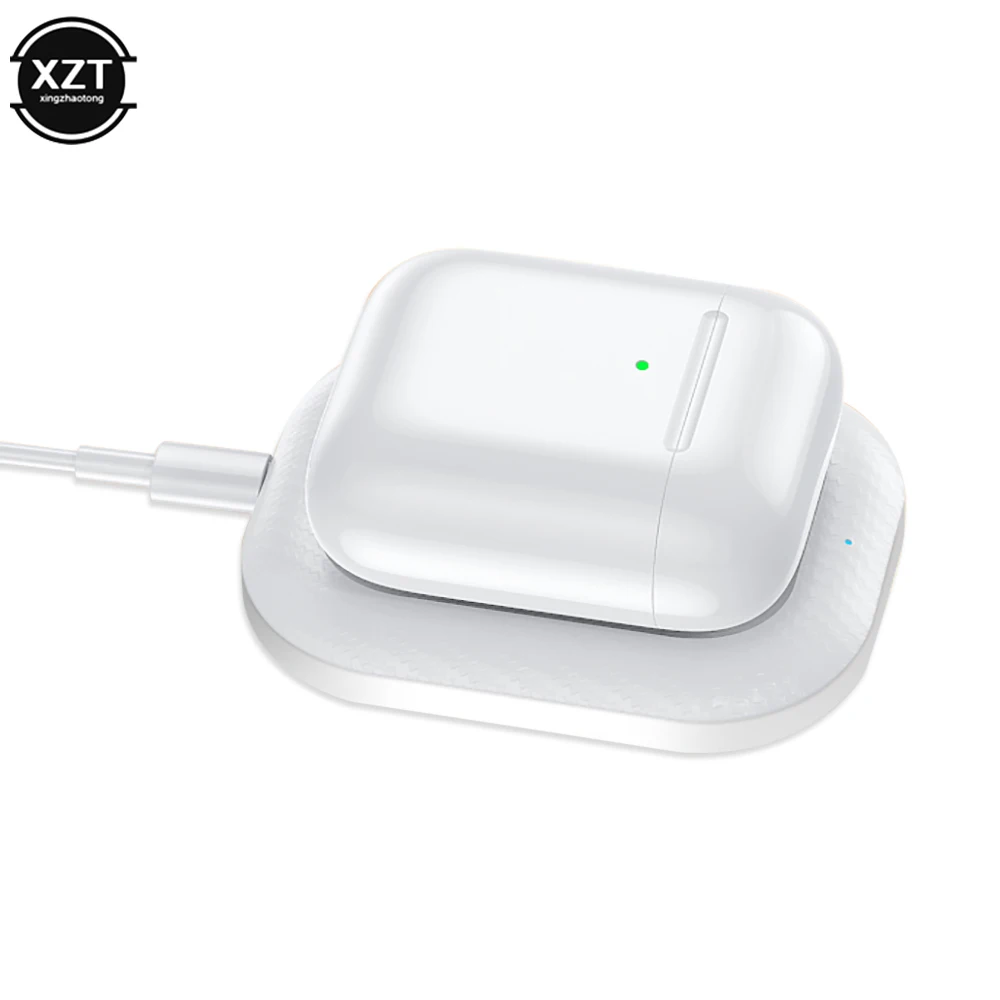 qi wireless charger for airpods air pods pro 2 3 fast charging dock for iphone 12 11 pro max x xr xs 8 plus charger stand free global shipping