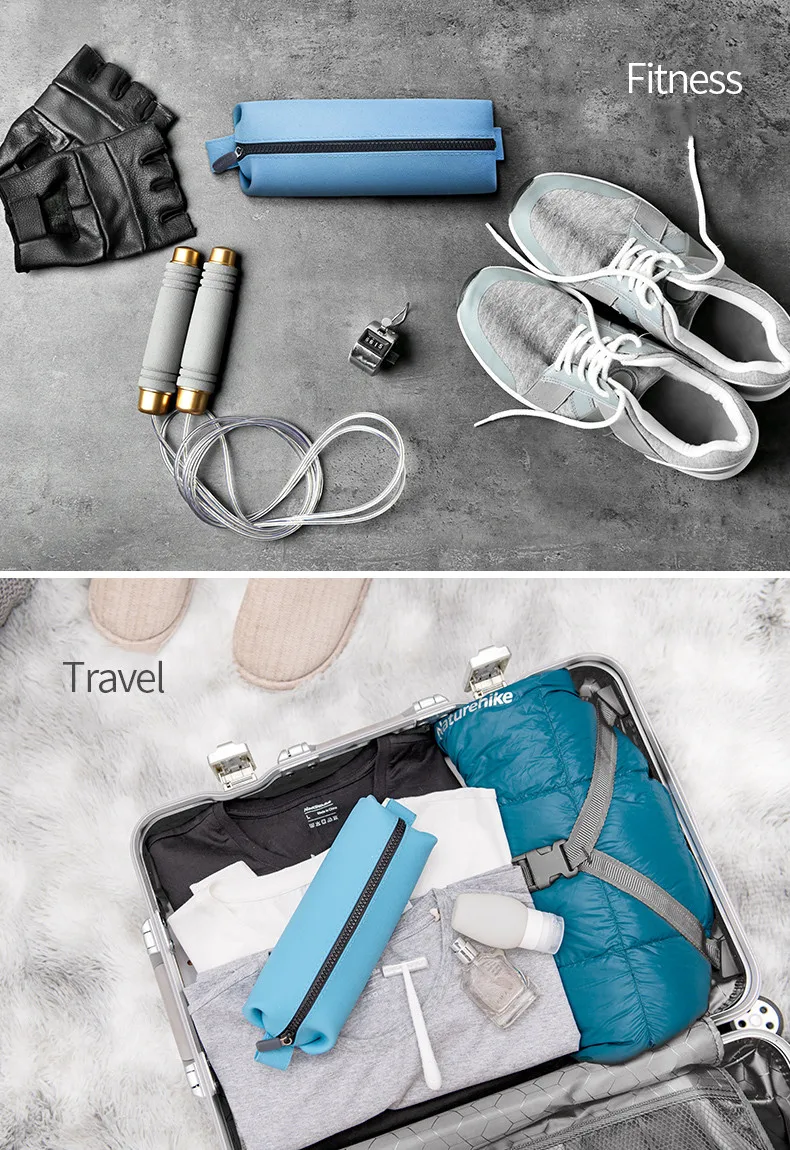 Naturehike Silica Gel Wash Bag portable travel female make up Cosmetic bag travel Waterproof silicone storage bag