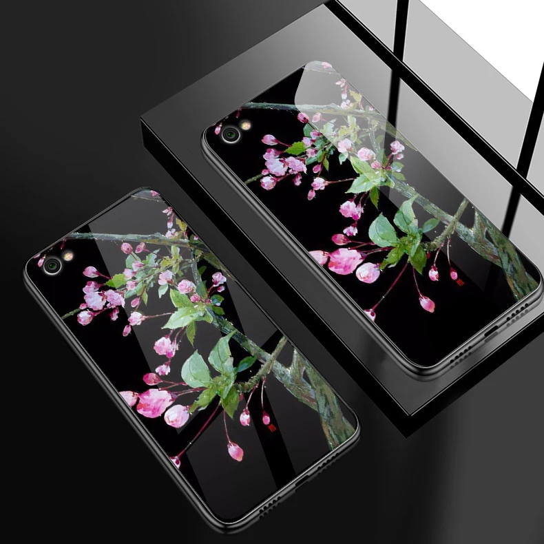 W295 Для Xiaomi 5X6X8 9 SE A1 A2 облегченное закаленное стекло чехол для Redmi Note 4x 5A 6 7 рro рrime изображения бабочки и цветка чехол для телефона - Цвет: W295