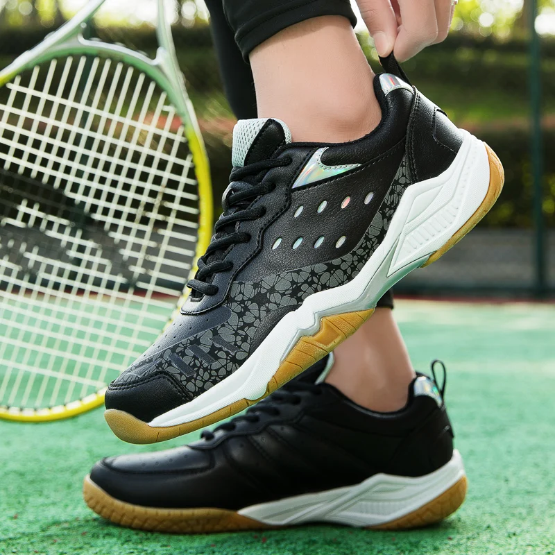 JIEMIAO Professional Tennis Shoes Men Women Tennis Badminton Training Shoes Top Quality Male Tennis Sneakers Tennis Masculino