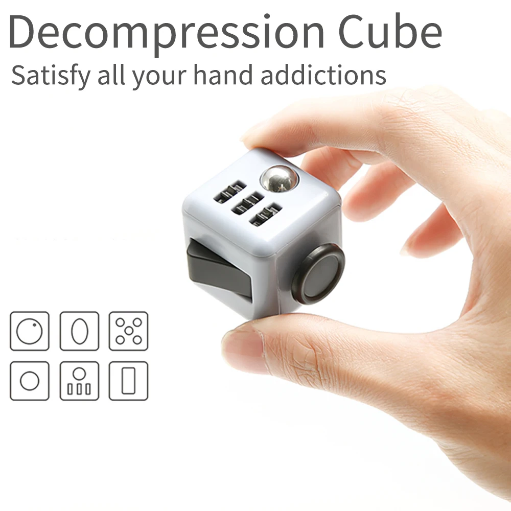 Традиционная игрушка-антистресс игрушка-гироскоп кубик для взрослых виниловые