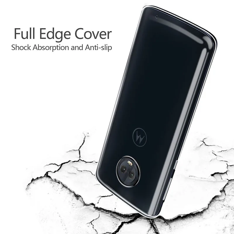 transparent tpu silicone phone case for motorola moto g6 plus play motog6 g6play g6plus ultrathin soft clear back cover carcasa free global shipping