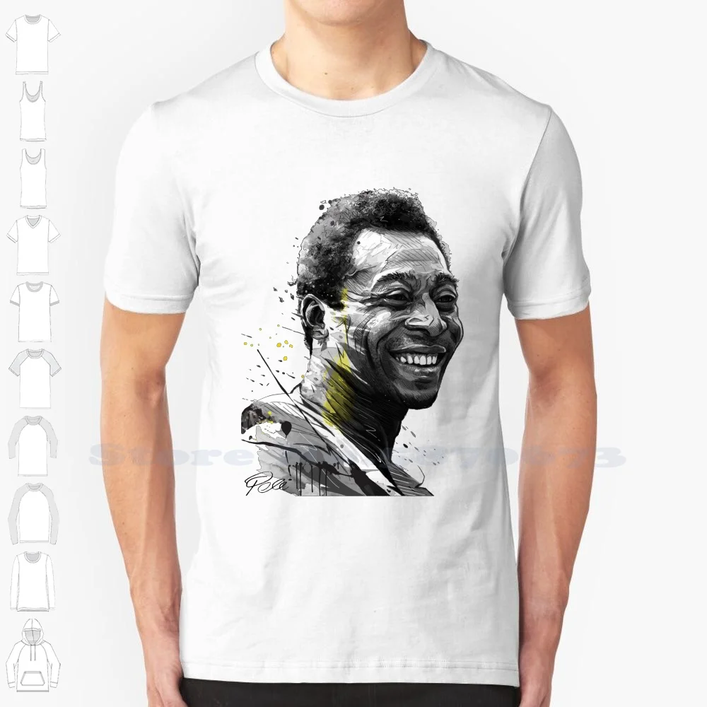 

Футболка Pele летняя забавная для мужчин и женщин, для футбола с надписью «Pele», Бразилии, Аргентины, Месси, Роналду, Марадона, легенда Neymar Goal