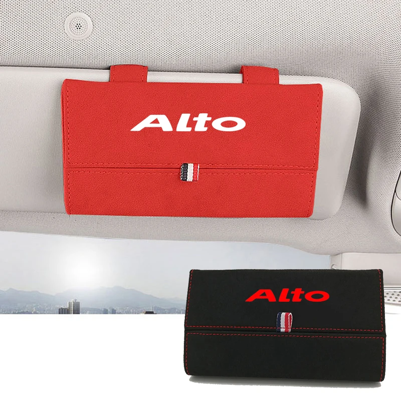 

1pc For Suzuki Alto Flocking Auto Glasses Box Storage Holder Car Sunglasses Case Holder Organizer Interior Accessories