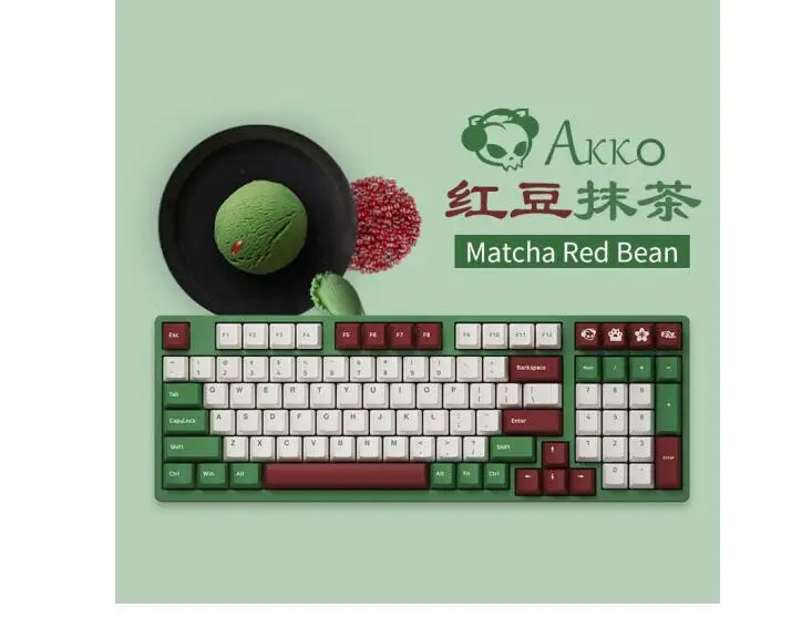 AKKO 3096 DS Red Bean Matcha 100 Keys Blue Orange Pink AKKO Switch Gaming PC