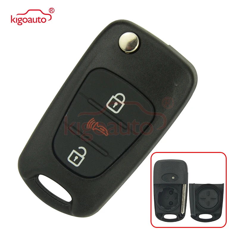Чехол книжка Kigoauto с дистанционным управлением для Kia Hyundai 3 button TOY49|Ключ от авто| |