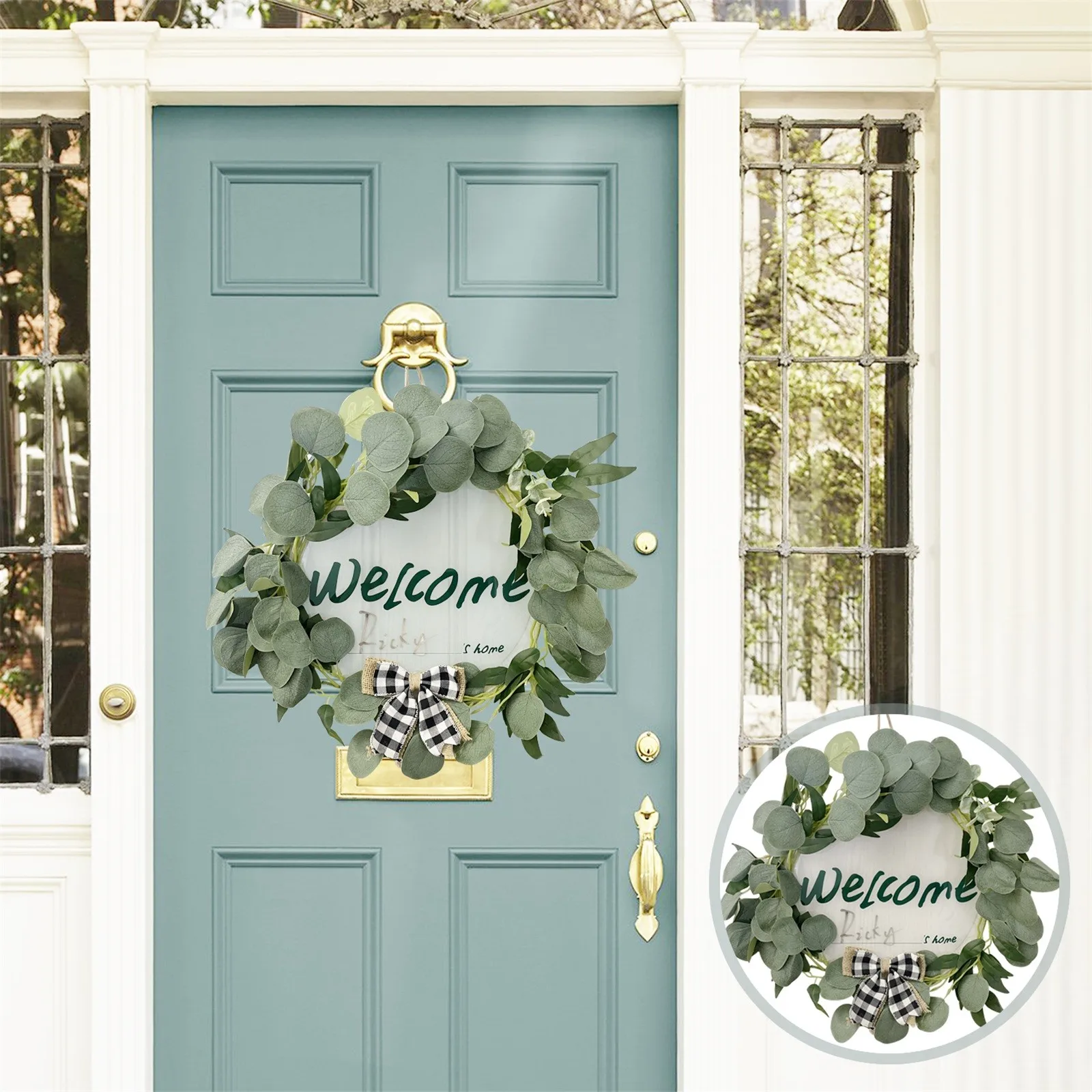 

Simulation Leaf Wreath Artificial Garland Hanging Pendants Wedding Decoration Home Decor Garland on the Wall Artificial Flowers