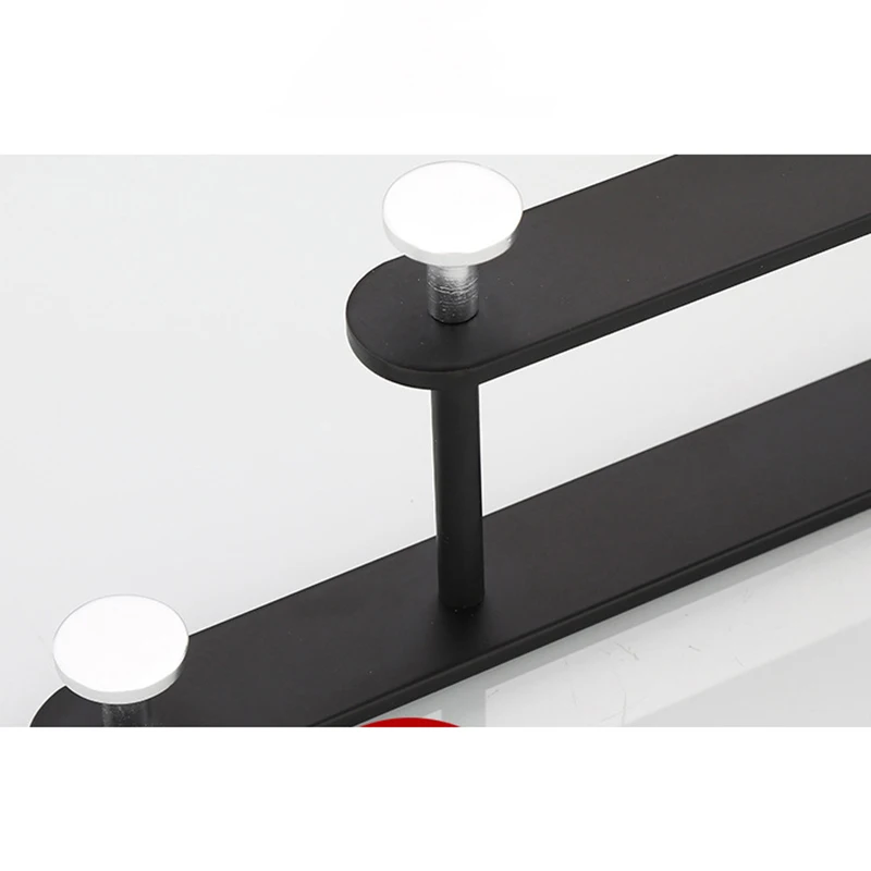 Черная вешалка для полотенец в ванную комнату креативная домашняя настенная