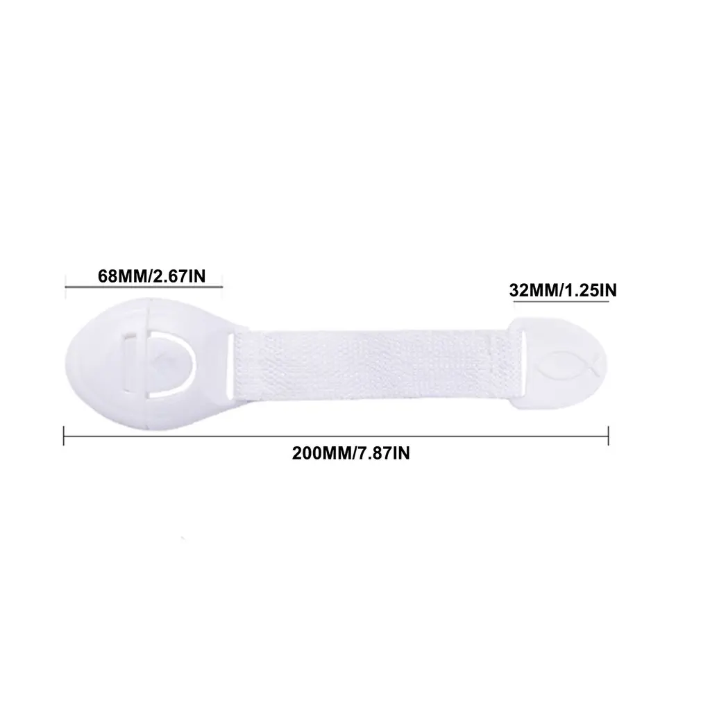 

5pcs Flexible And Adjustable Children Safety Protection Drawer Pair Unlock Strap And Lock System Security Lock