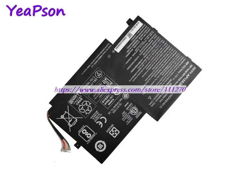 Yeapson 3 75 V 8060mAh подлинный AP15A3R AP15A8R Аккумулятор для ноутбука Acer Aspire Switch 10 SW3 013