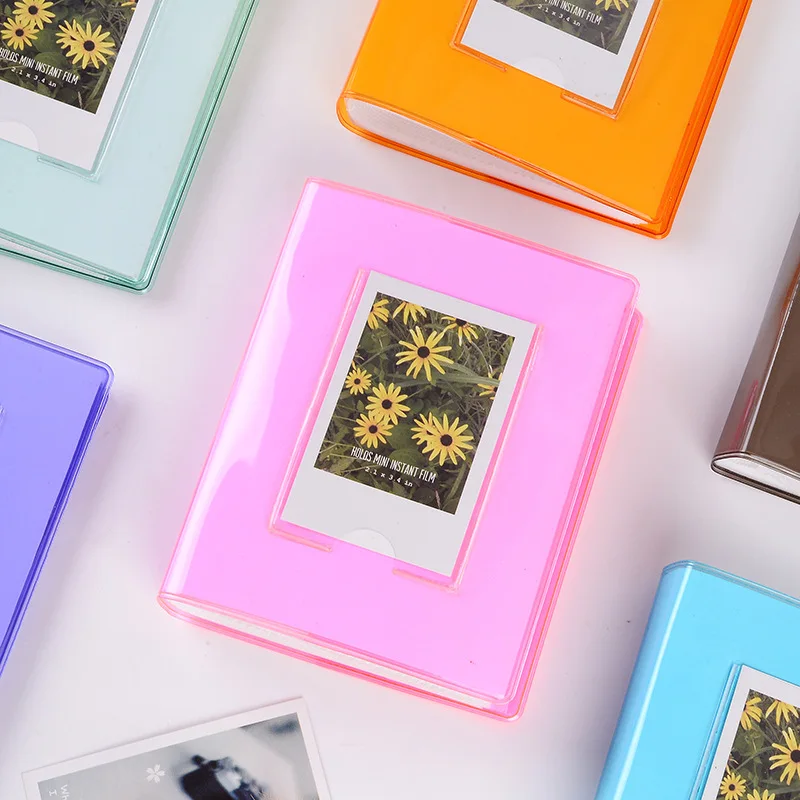 Фотоальбом Instax Mini 64 кармана 3 дюйма конфетный цвет книга для Fujifilm 9 8 7s 90 70 25