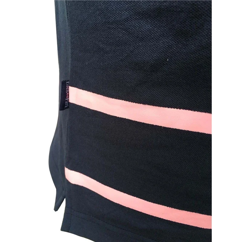 

men's classic striped polos park short sleeve poloshirt men french brand casual embroidery eden social cotton tops plus 3xl