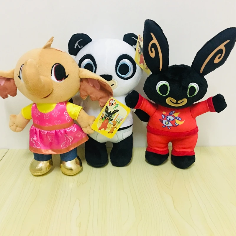 2 шт./компл. кроликом Бинг для друзей с блестками большие размеры Сула слон лисы