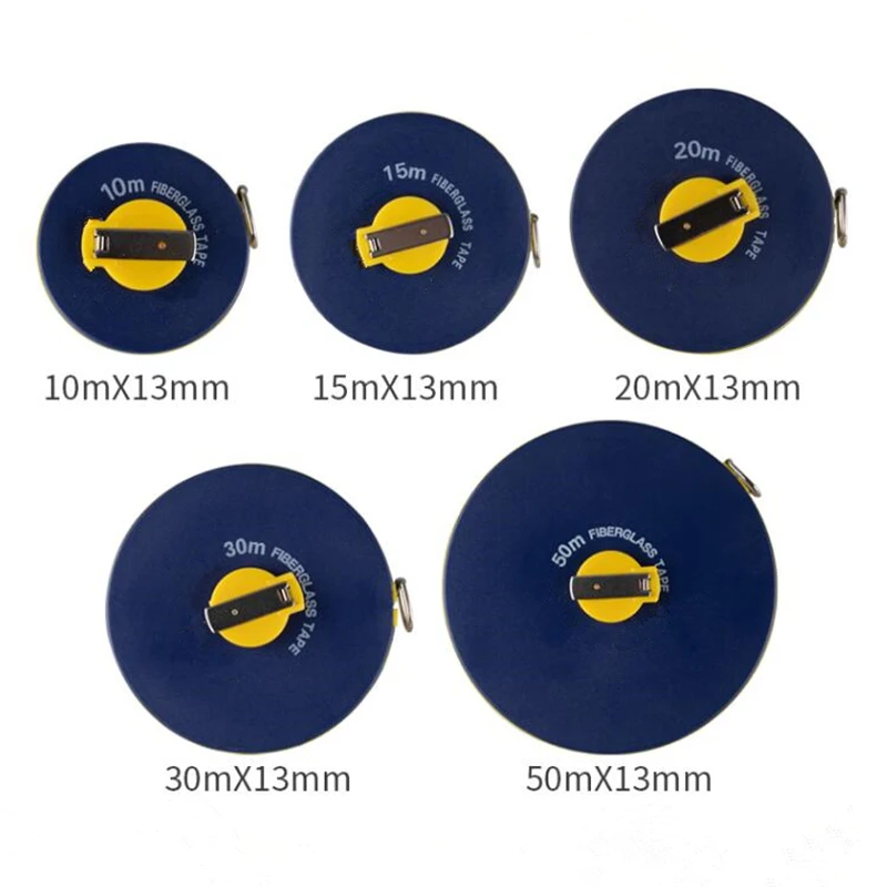 10/20/30/50/100M Metric Waterproof And Abrasion Tape Measure Disc Flexible Ruler Fiber Tape Engineering Measuring Tools images - 6