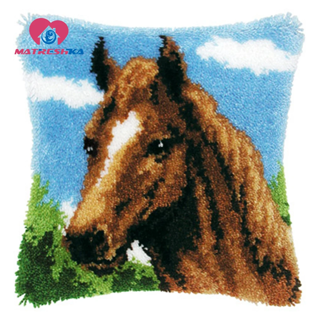 Ковер вышитые подушки крюк карабин Подушка сделай сам перекресная строчка
