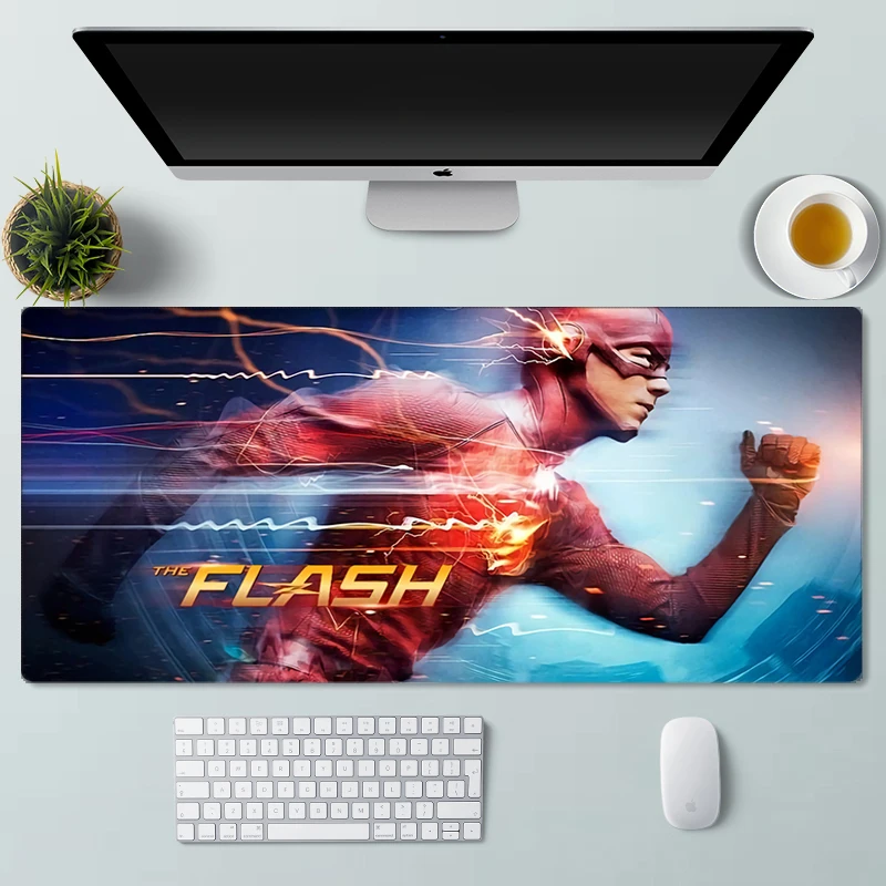 

Игровой Настольный коврик 900x400 мм, вспышка, аксессуары для кавайных аниме, коврик с клавиатурой Xxl, пользовательский игровой Настольный ковр...
