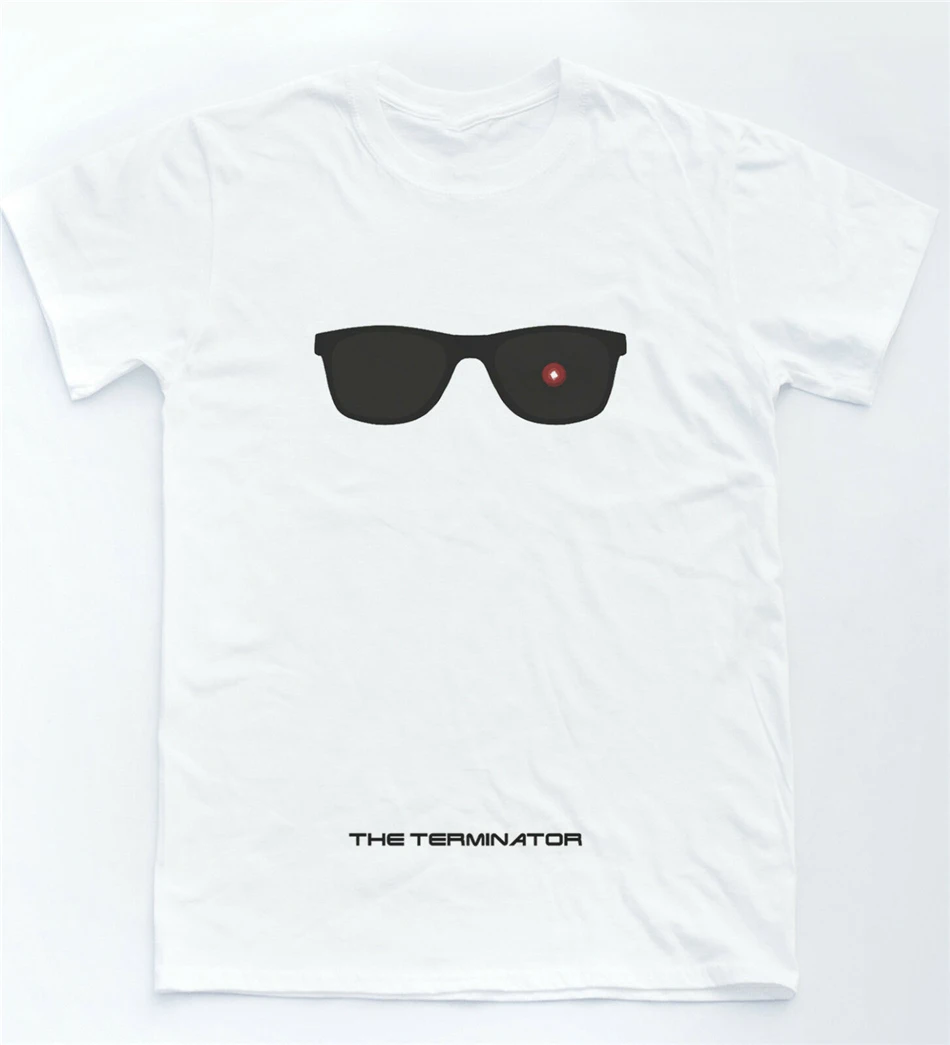 Футболка TERMINATOR Glasses I'll back ретро постер фильм культ Арнольд высококачественная