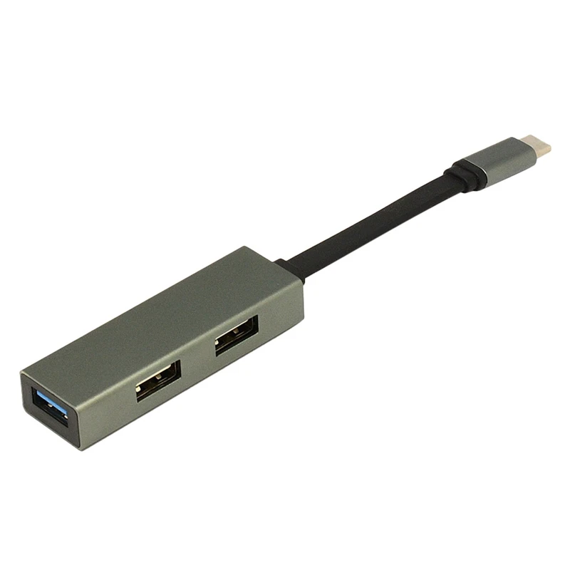 

USB-концентратор 4 в 1, USB Type C на USB 2,0 x2 + блок питания PD типа C + USB 3,0 5 Гбит/с, мультипортовый концентратор, адаптер для ноутбука/телефона/планшета