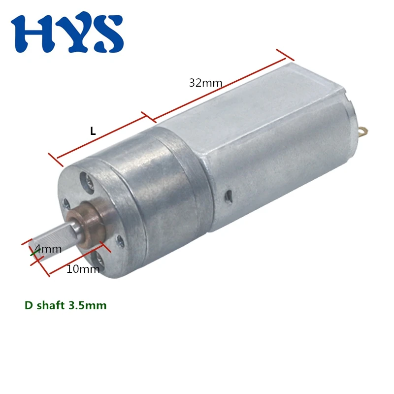 Мотор редуктор с источником питания от постоянного тока 6V 12 V Скорость 10 об/мин до
