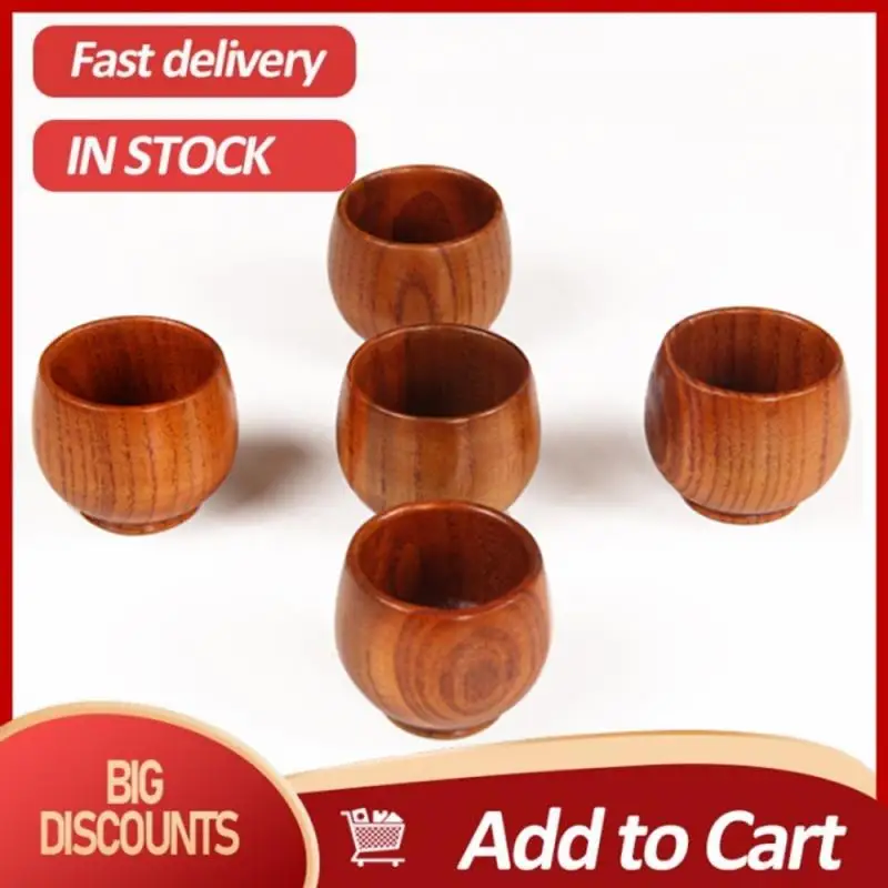 Деревянная чашка Jujube примитивная деревянная ручной работы из натуральной ели