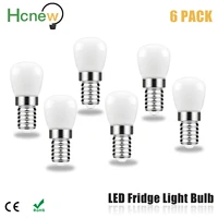 6pcslot 3w e14 led fridge light bulb refrigerator corn bulb ac 220v led lamp whitewarm white smd2835 replace halogen light