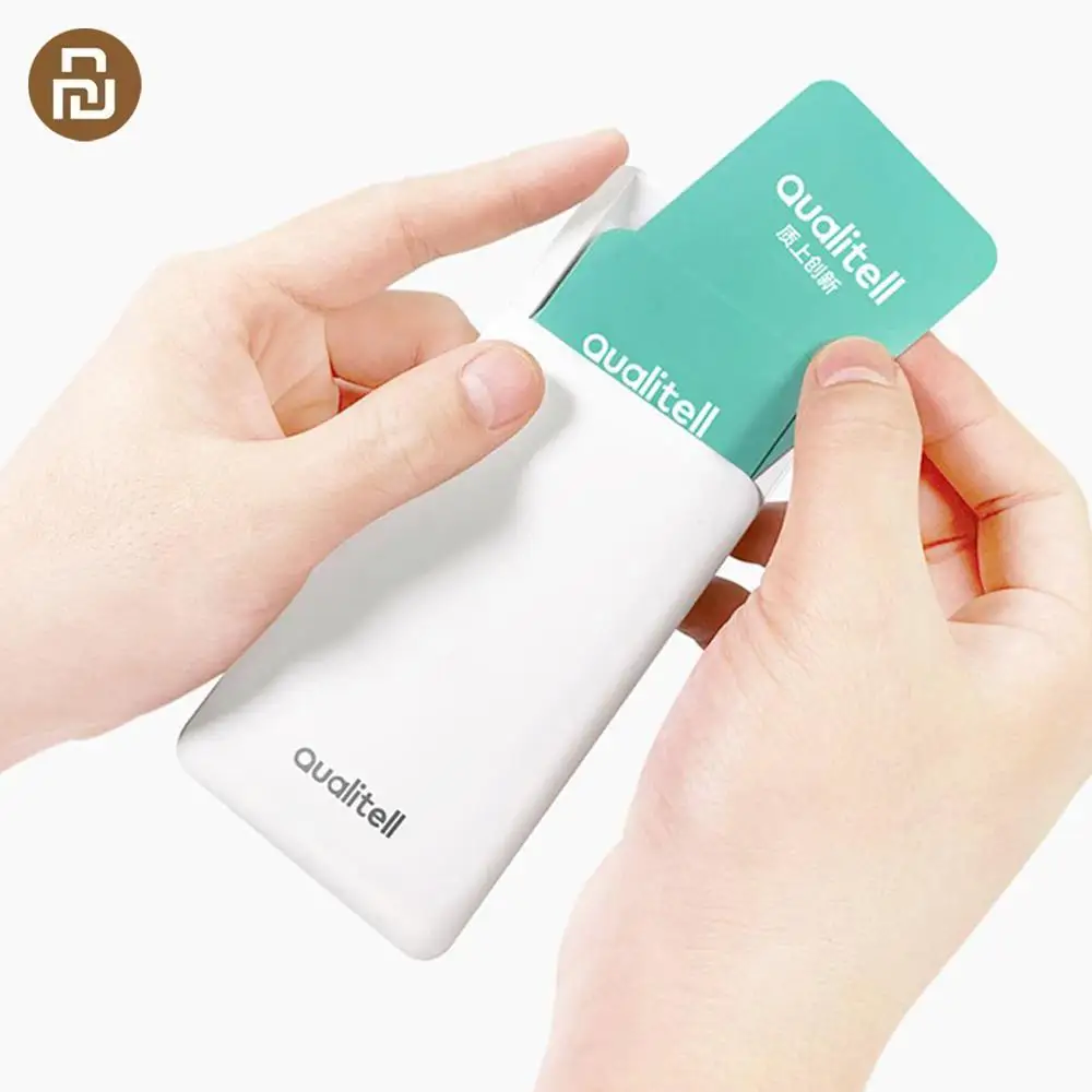 Качественный умный электронный визитница слайдовый дизайн коробка для ID Карты