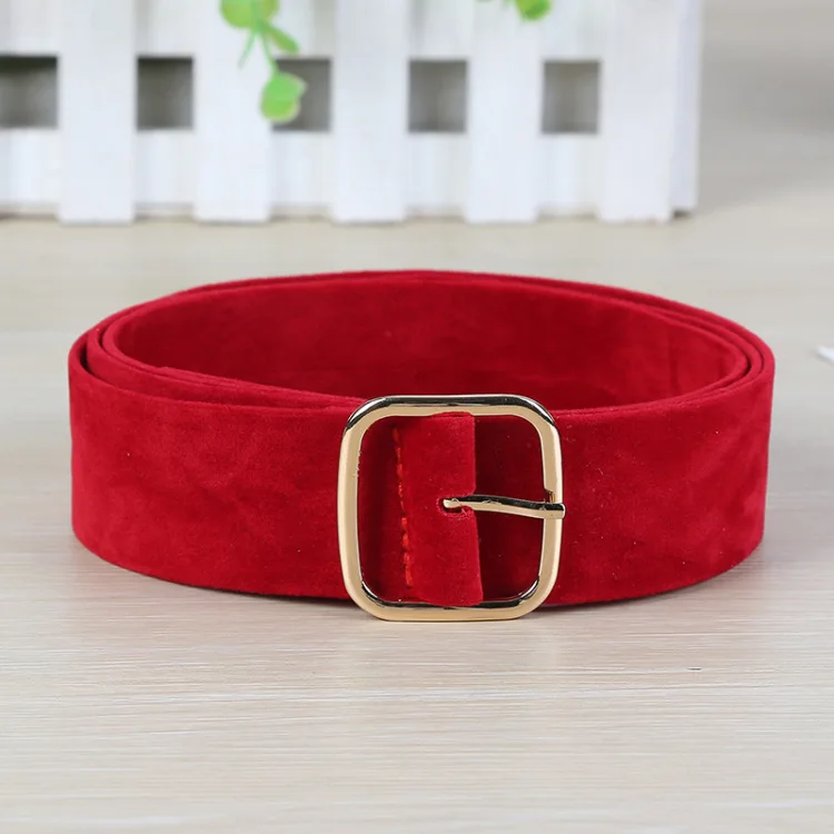 Модный женский ремень Colle черный замшевый из искусственной кожи платье с