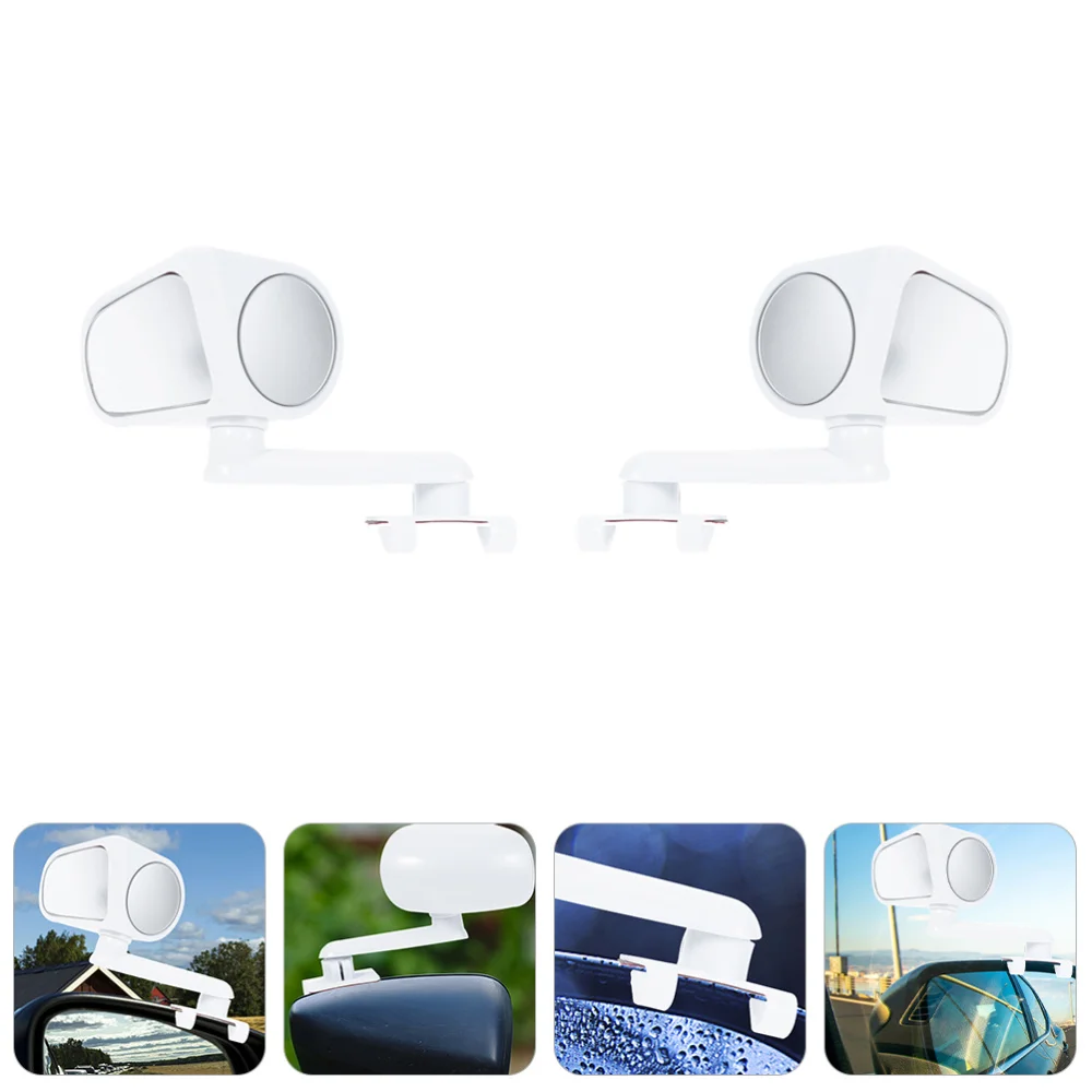 

1 Pair Car Rearview Mirror Shock-resistant 360 Degree Rotatable Reversing Mirror