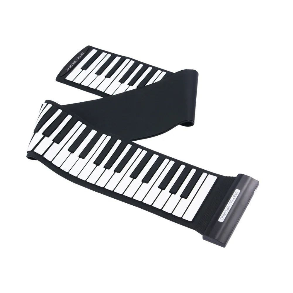 Portable Flexible 88 Keys USB MIDI Keyboard Piano Professional Electronic Roll Up Piano for Beginner Kids Children Toys Gift