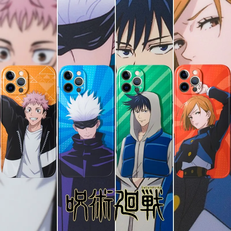 

Anime soft Case For iPhone 11 12 Pro Max mini 7 8 Plus XR X XS se luxury silicone phone Cover Japan Cartoons fashion fundas capa