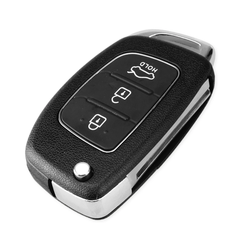 Раскладной чехол брелок KEYYOU с 3/4 кнопками для Hyundai Solaris ix35 ix45 ELANTRA Santa Fe New Verna|Ключ от