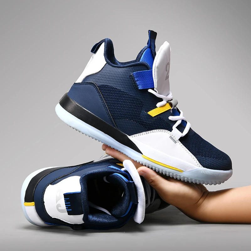 Баскетбольная обувь для мужчин и женщин с высоким берцем спортивная воздушной