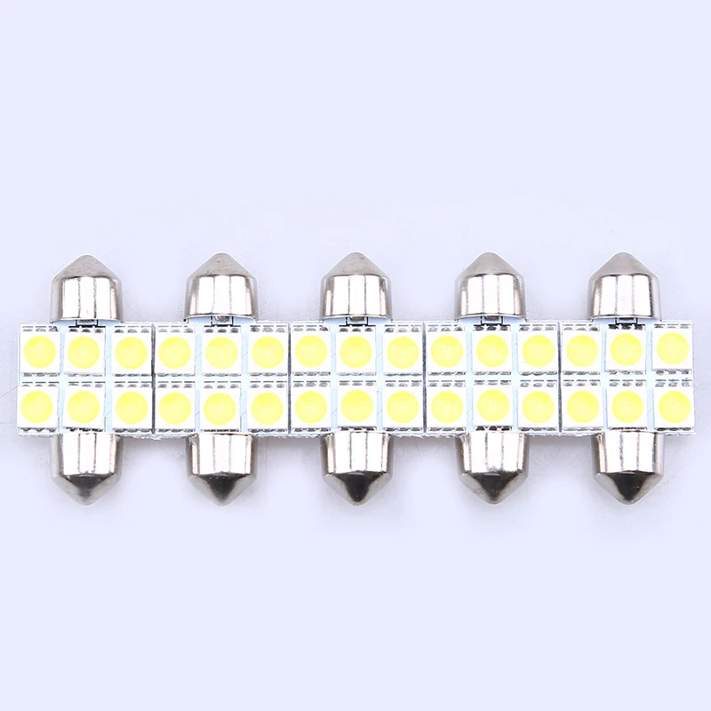 POSSBAY 5 шт./компл. 31 мм 6SMD 5050 авто автомобиль автомобильная светодиодная купольная
