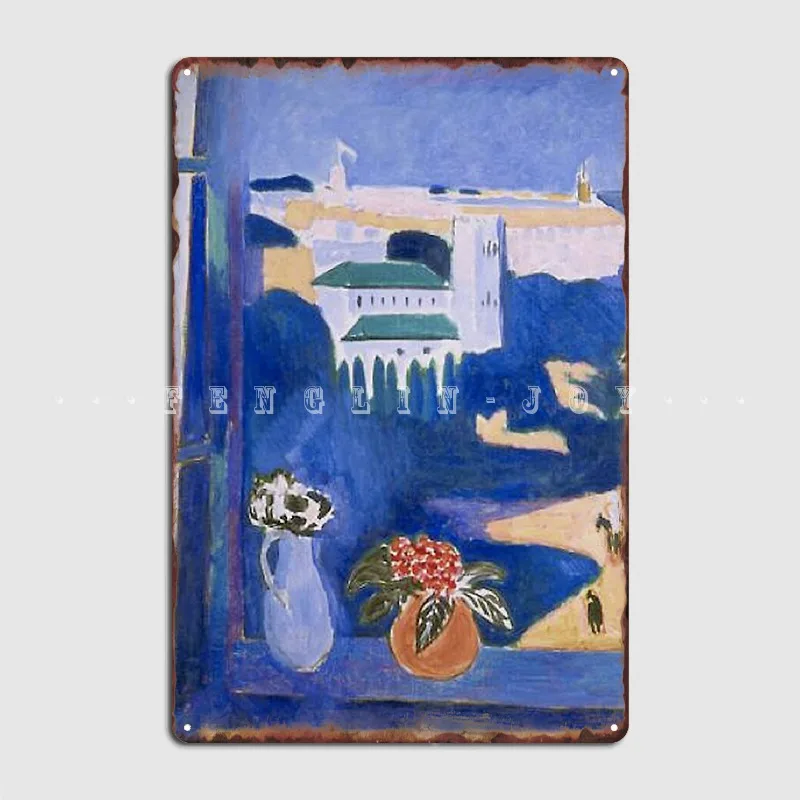 

Landscape Viewed From A Window In Tangier Henri Matisse Metal Sign Cinema Living Room Club Bar Retro Poster Tin Sign Poster