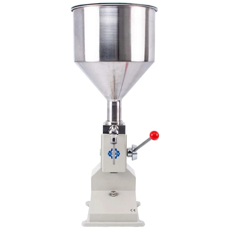 Sumeve Manual Filling Machine Liquid Paste Filling Bottler Low-Dose Lotion Oil Filler Cream Shampoo Cosmetic 5-50ml