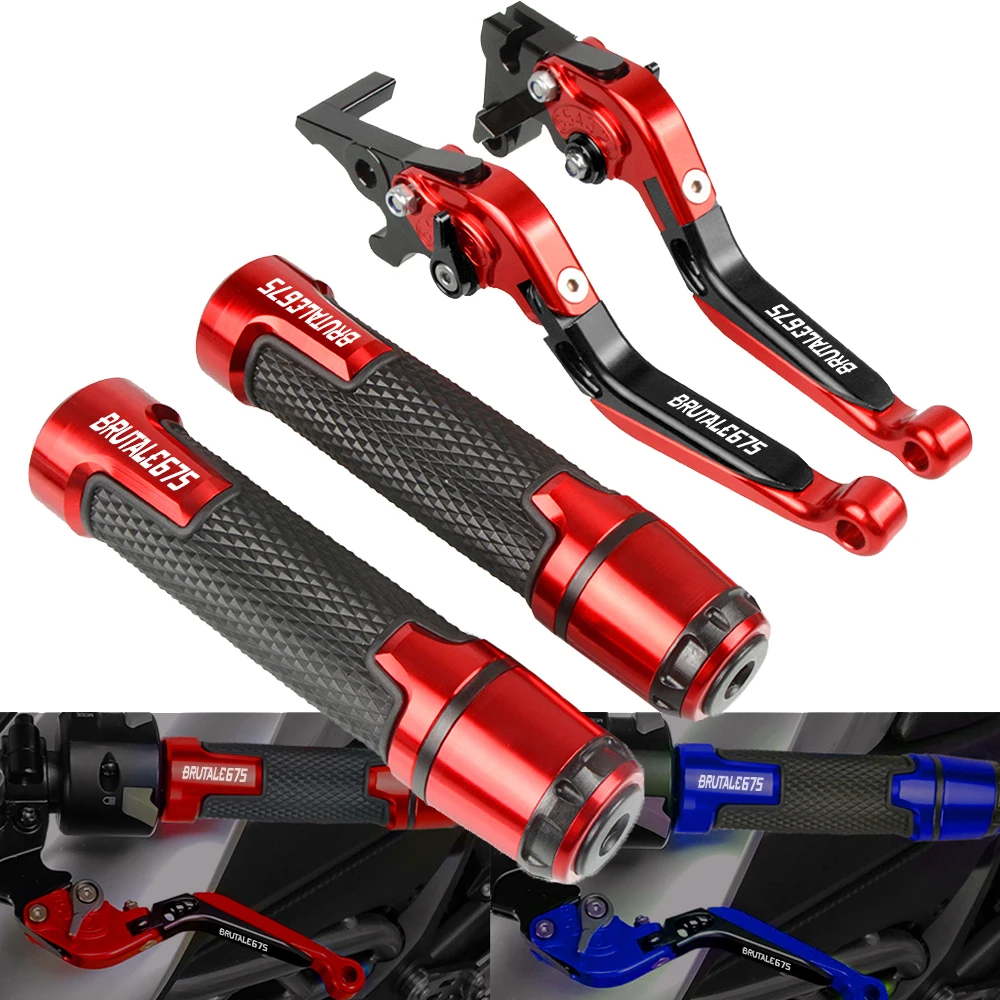 

Motorcycle Adjustable Brake Extendable Clutch Levers Handle Grips Handlebar For MV AGUSTA BRUTALE675 BRUTALE 675 2014 2015 2016