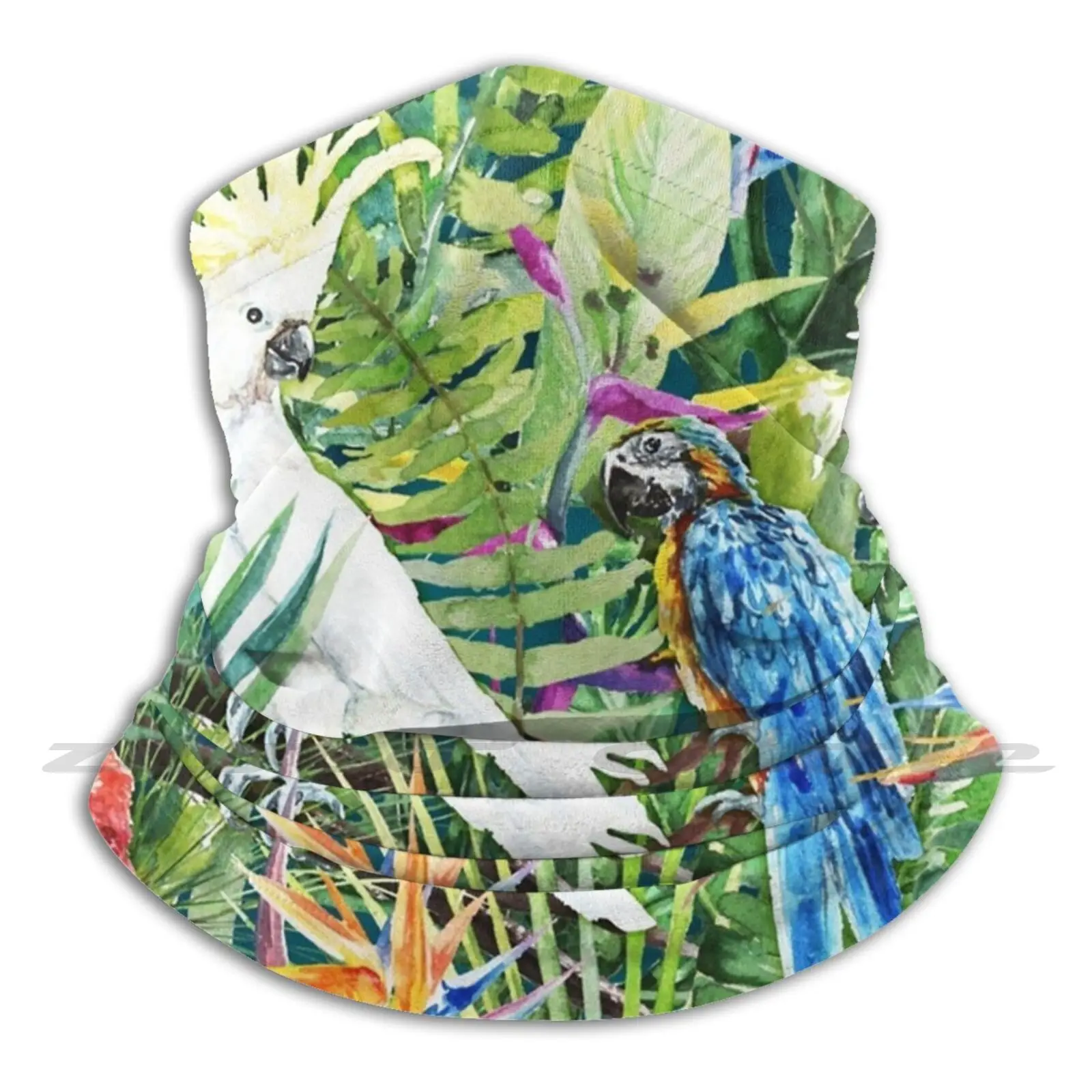 Трикотажные головные уборы с персонализированным рисунком птицы в раю