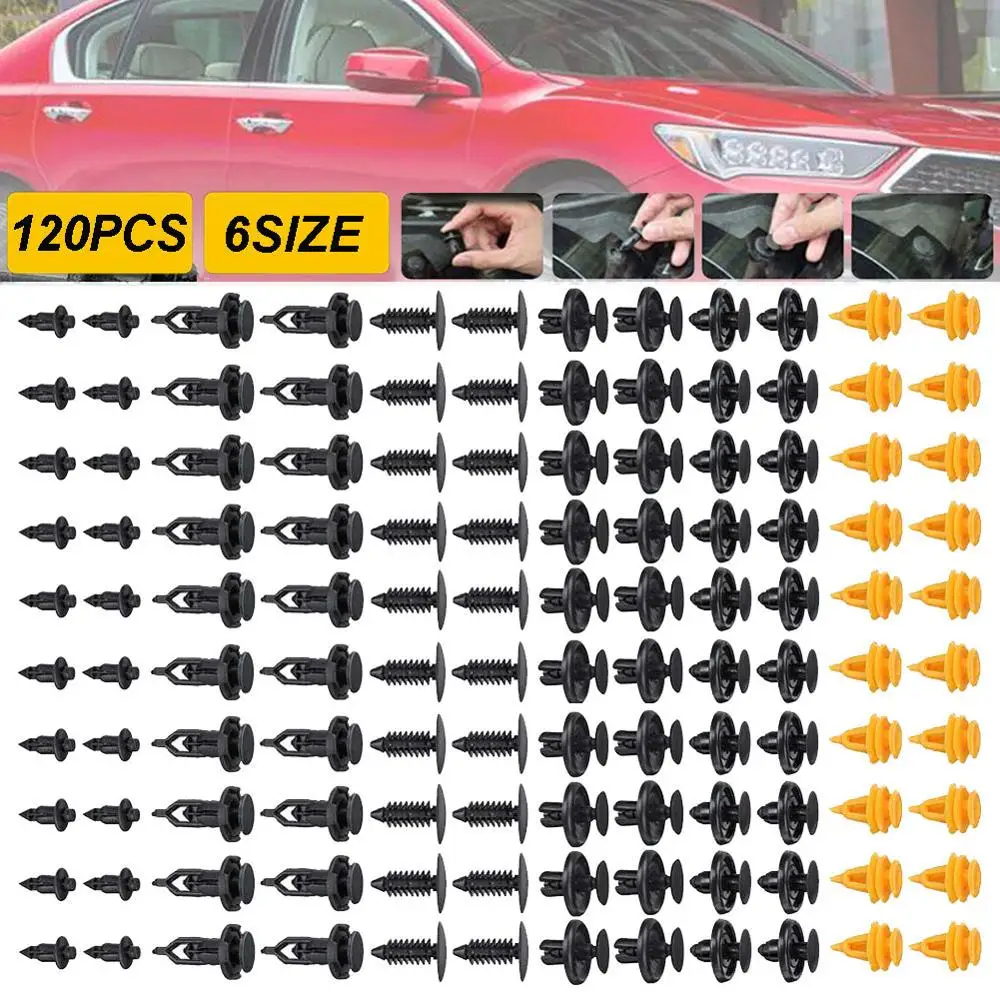 120 шт. автомобильные комбинированные крепежные зажимы автомобиля фиксатор